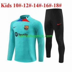 Barcellona Bambino Tute Felpe da Allenamento Blu 2023/2024